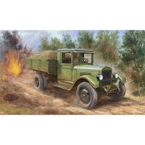 Model military vehicle: Russian truck ZIS-5 - Hobby Boss - Scale Model ...