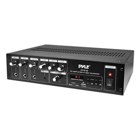 Pt510 Pyle Pa Power Amplifier With 70v Output And Mic Talkover