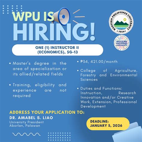 Western Philippines... - Western Philippines University