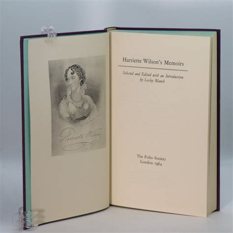 Harriet Wilson's Memoirs. - Frost Books and Artifacts Limited