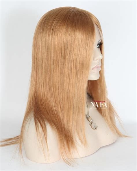 Effortless Elegance 14 Inch Pre Plucked Strawberry Blonde Wig