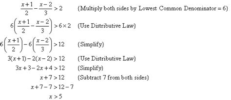 Inequalities With Fractions Worksheets