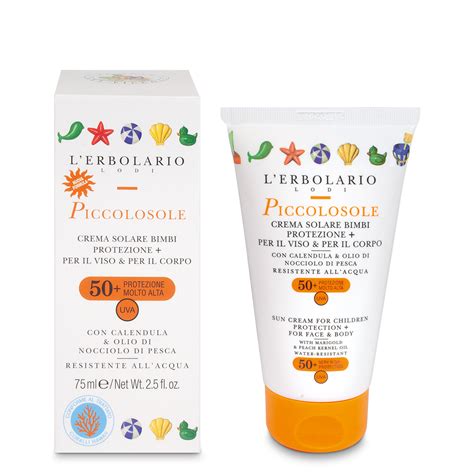 NUOVA Crema Solare Bimbi SPF 50 Piccolosole 75 Ml