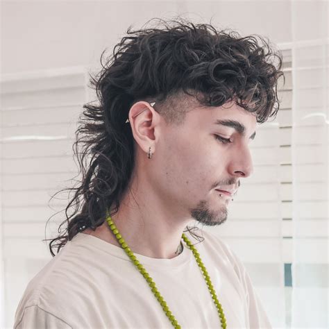 Mullet Cabelo Cacheado Grande