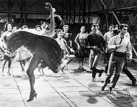 Rita Moreno Dancing With Cast Of West by Bettmann