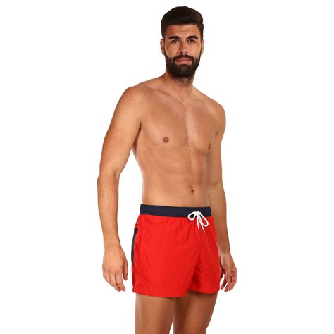 Pánské Plavky Tommy Hilfiger červené Um0um02755 Xnl