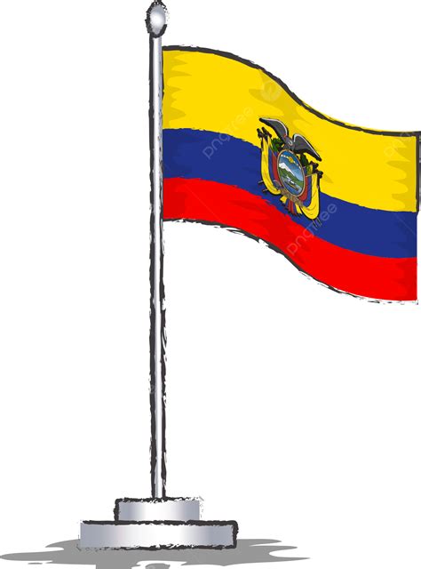 Ilustra O Vetorial De Bandeira Do Equador Png Bandeira Do Equador