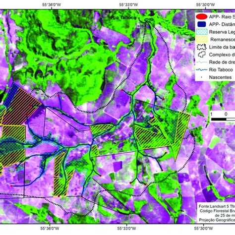 Uso Da Terra E Cobertura Vegetal Da Bacia Hidrográfica Do Córrego Download Scientific Diagram