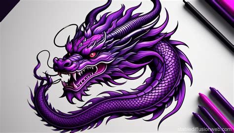 Chinese Dragon Tattoo Art | Stable Diffusion Online