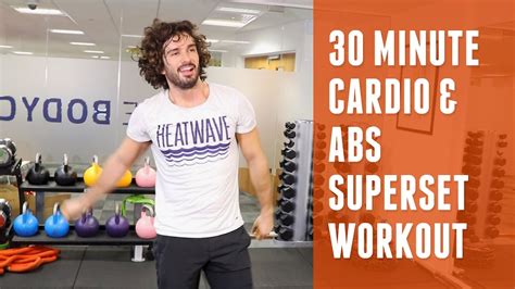 30 Minute Cardio And Abs Superset Workout The Body Coach Youtube