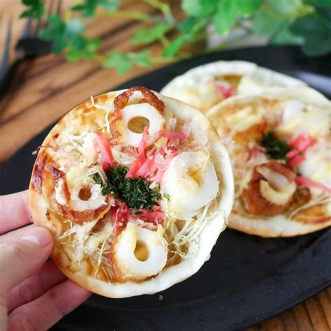 餃子の皮で！お好み焼きピザ Macaroni