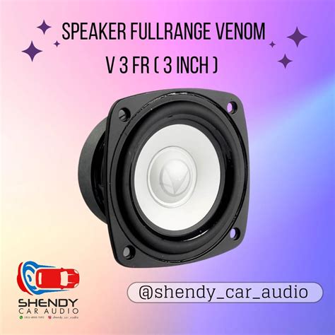 Jual Speaker Fullrange 3 Inch Venom VX 3FR VX3FR Shopee Indonesia