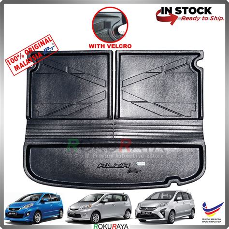 BIG Perodua Alza Custom Fit Original PE Non Slip Rear Trunk Boot