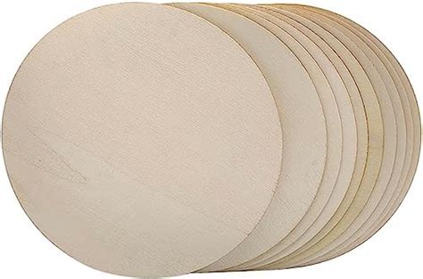 Amazon Wood Circles For Diy Craft Count Unfinished Wooden Round