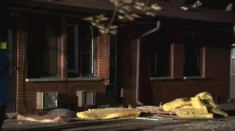 oak forest explosion fire  apartment building caused  dynamite