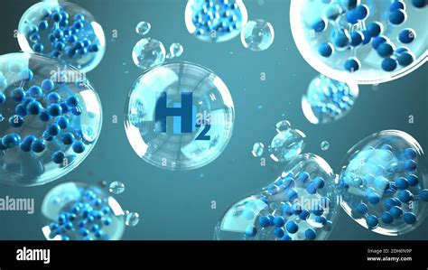 Hydrogen Gas H Molecule Banque De Photographies Et Dimages Haute