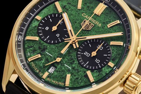 Tag Heuer Introduces The Carrera Cortina Watch With A Green Gemstone