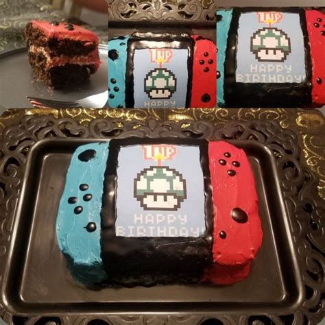 I Made A Nintendo Switch Cake For My Boyfriend S Birthday Today We Re