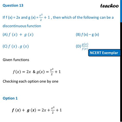 [mcq] If F X 2x And G X 𝑥 2 2 1 Then Which Of The Following