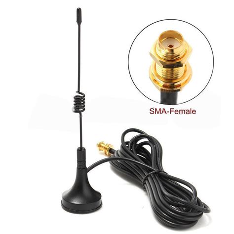 W M Sma Female Dual Band Antenna For Baofeng S Uv R Walkie