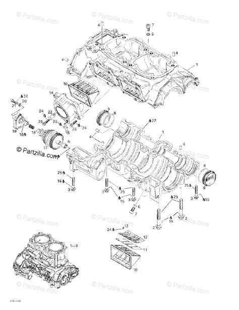 Sea Doo Personal Watercraft 2002 Oem Parts Diagram For Crankcase Reed Valve