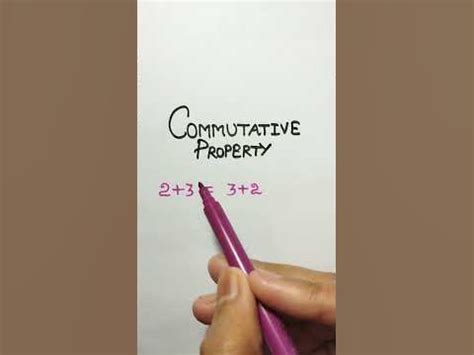 commutative property commutativity commutative law youtube