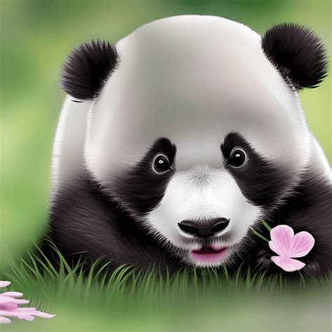 Cute Adorable Baby Panda Creative Fabrica