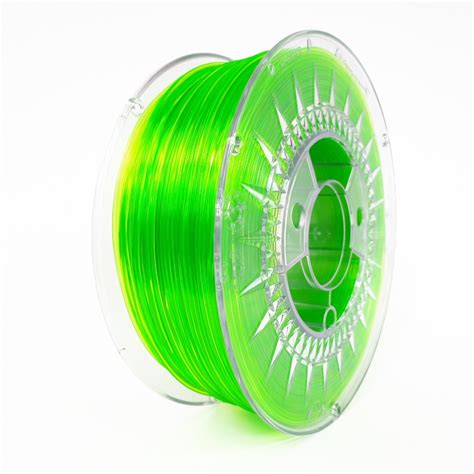 Devil Design Petg Filament Mm Kg Bright Green Transparent