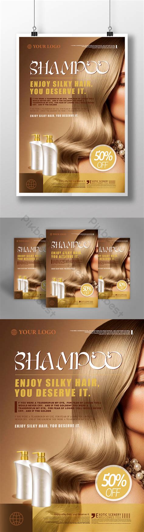 Fashion Popular Shampoo Poster Shampoo Poster Wash Product Poster Psd