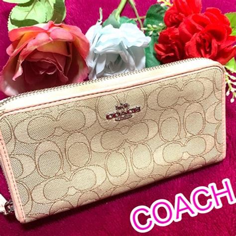 正規品coach アウトライン シグネチャー アコーディオン ジップ アラウンド コーチcoach 新品・中古のオークション モバオク