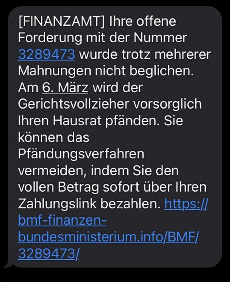 Finanzamt Phishing Fake Mails Fake Sms