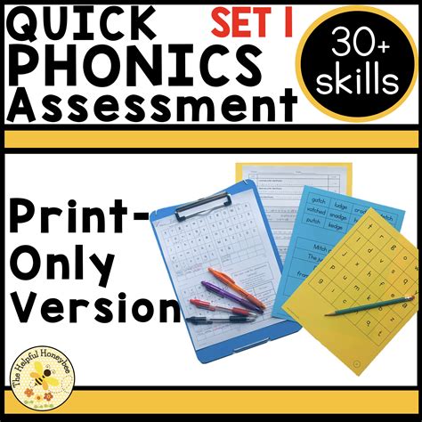 Quick Phonics Assessment Screener Set 1 Print Only Ufli Foundations Aligned Made By Teachers