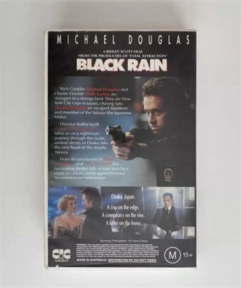 Black Rain Vhs Cic Taft Video Big Box Ex Rental Tape Action