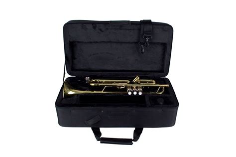 Protec Trumpet Case, Rectangular with Mute Storage, Black - 0750793501061