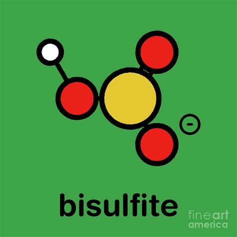 Bisulfite Anion Chemical Structure Photograph by Molekuul/science Photo ...