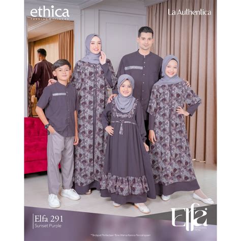 Jual COD SARIMBIT TERBARU ETHICA ELFA 291 SUNSET PURPLE KAGUMI 291