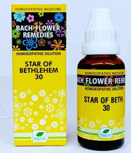 New Life Bach Flower Star Of Bethlehem 100ml Bach Rescue Remedy