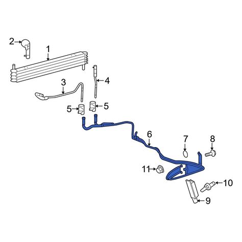 Ford Oe Bl3z7b028a Automatic Transmission Oil Cooler Hose