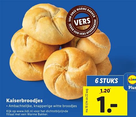 Kaiserbroodjes Aanbieding Bij Lidl