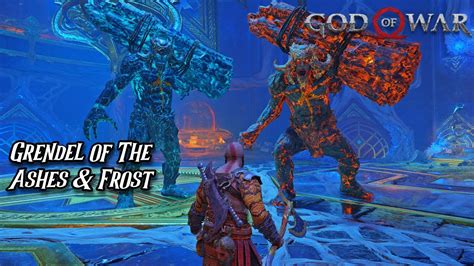 Grendel Of The Ashes Frost Boss Fight God Of War Youtube