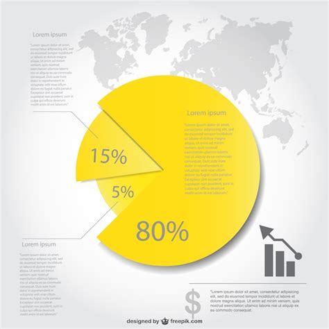 Free Vector Pie Chart Infographic Design