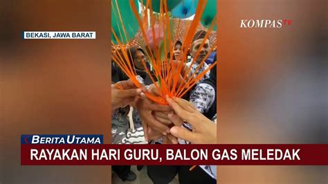 Perayaan Hari Guru Berujung Bencana Balon Gas Meledak Saat Hendak