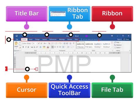 Class 2 Ch-4 MS Word Window Components - Labelled diagram