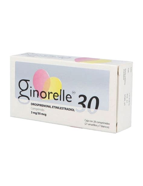 Precio Ginorelle 30 Mcg Con 28 Comprimidos Farmalisto Mx