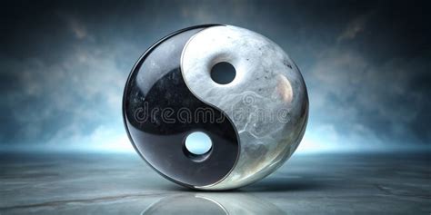 balance  yin   energies ai generative stock illustration