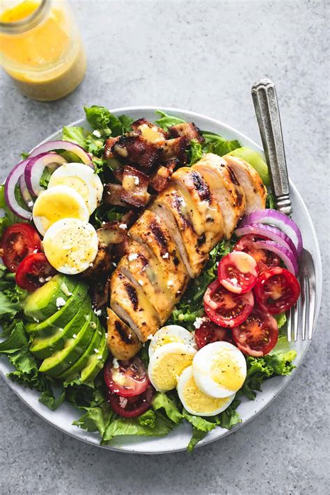 Honey Mustard Chicken Cobb Salad Creme De La Crumb