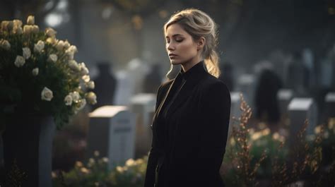 Premium Photo Portrait Of A Sadness Beautiful Blonde Woman In A Black