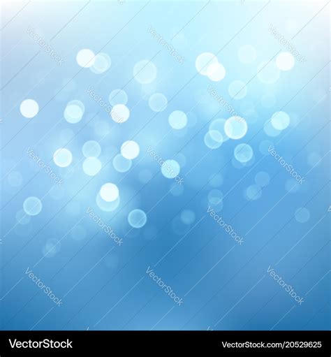 Abstract Blue Sky Background With Blur Bokeh Light