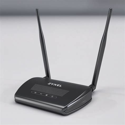 Zyxel Nbg N V Wifi Ethernet Router D Model Cgtrader