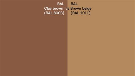 Ral Clay Brown Vs Brown Beige Side By Side Comparison